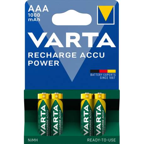 Pile rechargeable Varta AAA par 3 +1