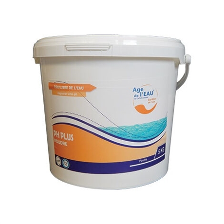 PH+ en poudre piscine Age de l'eau seau de 5Kg