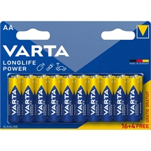 Pile Varta longlife power AA x 16 +4 gratuites