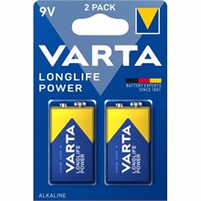 Pile Varta longlife power 9V/6LR61 x 2