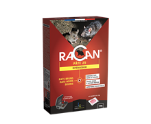 Raticide Racan pâte Difenacoum 25ppm boite de 150g